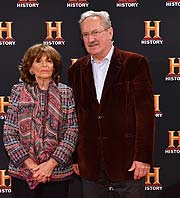 Charlotte Knoblauch, Ex-OB Christian Ude  beim Screening der neuen History-Eigenproduktion „Guardians of Heritage“ am 21. Januar im Jüdischen Gemeindezentrum in München (©Photo Jörg Koch/Getty Images für HISTORY Germany)